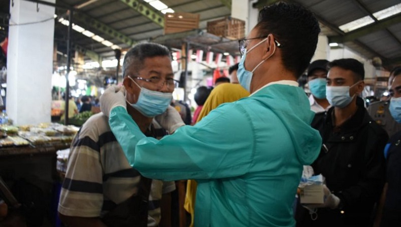 Cek Tingkat Kesadaran Warga Pakai Masker, Wali Kota Pontianak Turun Langsung ke Pasar Tradisional
