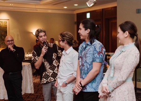 Maia Estianty saat nikah Momen Al, El, Dul saat merestui Maia Estianty menikah lagi.