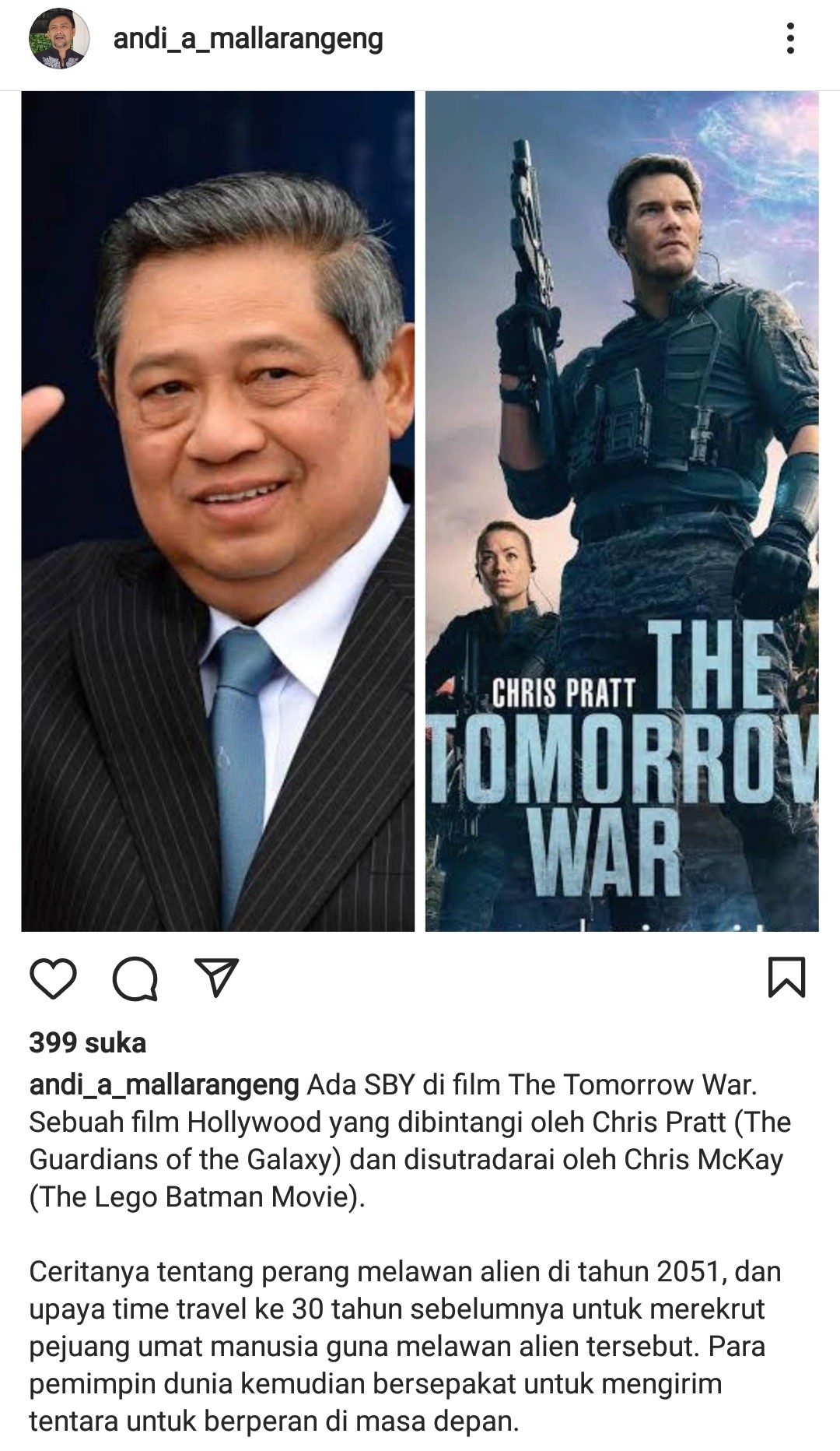 sby di film tomorrow war