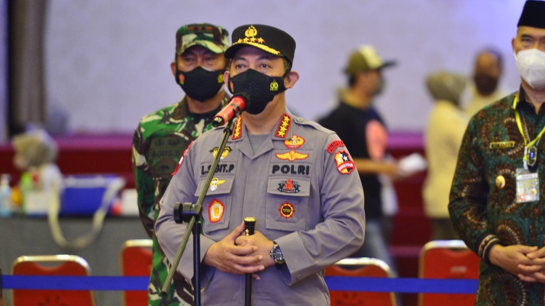 Kapolri Jenderal Listyo Sigit Prabowo saat di Jambi (Divisi Humas Polri)