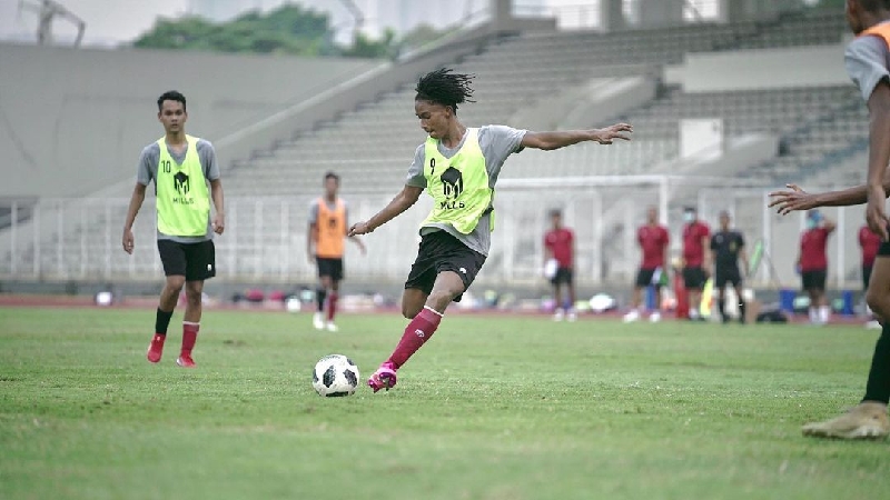 Ronaldo Kwateh saat seleksi Timnas U18 (foto: Instagram/Ronaldo Kwateh)