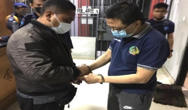 Hendra Kurniawan, terpidana kasus narkoba dipindahkan dari Lapas Narkotika Bangli, Bali ke Lapas Nusakambangan. (Foto: Kemenkumham Bali)