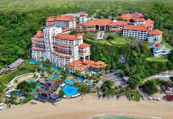 Hilton Bali Resort Pemandangan Hilton Bali Resort dari ketinggian. (Foto: Istimewa0