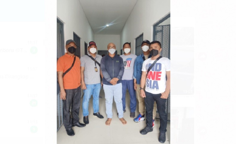 Kejati Bali menangkap buronan korupsi I Made Jabbon Suyasa Putra di Gianyar. (Foto: Kejati Bali)