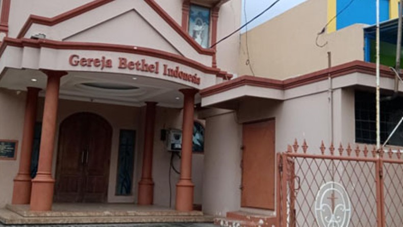 Gereja Bethel Indonesia di Jalan Jendral Sudirman Nomor 123, Balutan, Purwoharjo, Kecamatan Comal, Kabupaten Pemalang, Jawa Tengah. Foto: Ist.