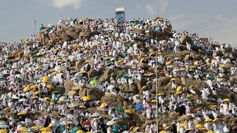 Padang Arafah merupakan titik pertemuan Nabi Adam dan istrinya Siti Hawa. (Foto: AFP)