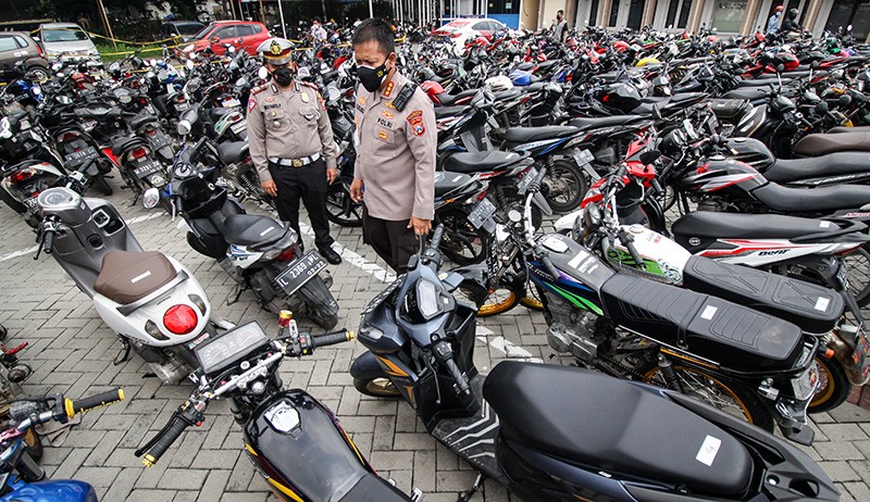 Viral Balap Liar Tutup Jalan Sudirman Motor Diamankan