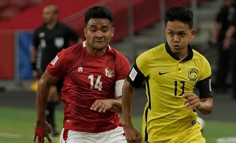 Timnas Indonesia unggul 2-1 atas Malaysia pada babak pertama matchday terakhir Grup B Piala AFF 2020, Minggu (19/12/2021) malam WIB. (Foto: AFF)