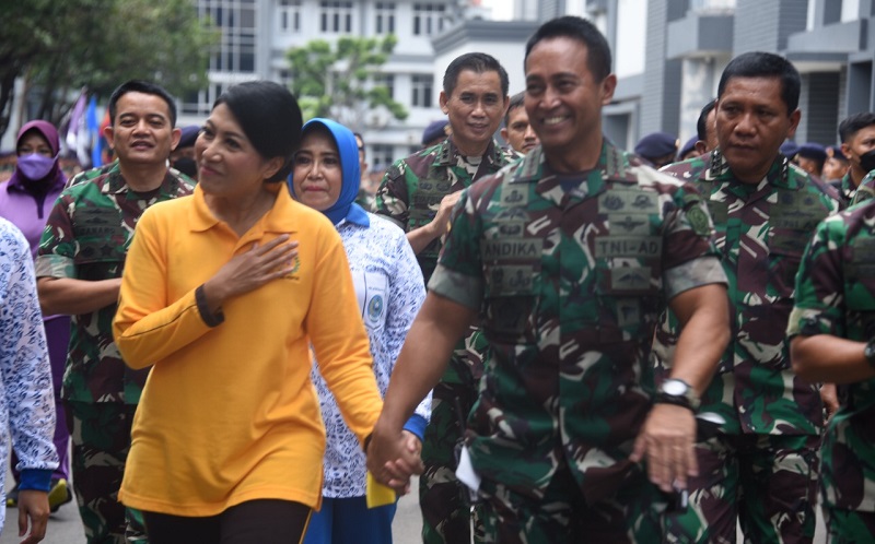 andika di markas koarmada I Panglima TNI Jenderal Andika Perkasa berkunjung ke Markas Komando (Mako) Kormada I, Jalan Gunung Sahari, Jakarta Pusat, Senin (20/12/2021). (Foto: Istimewa)