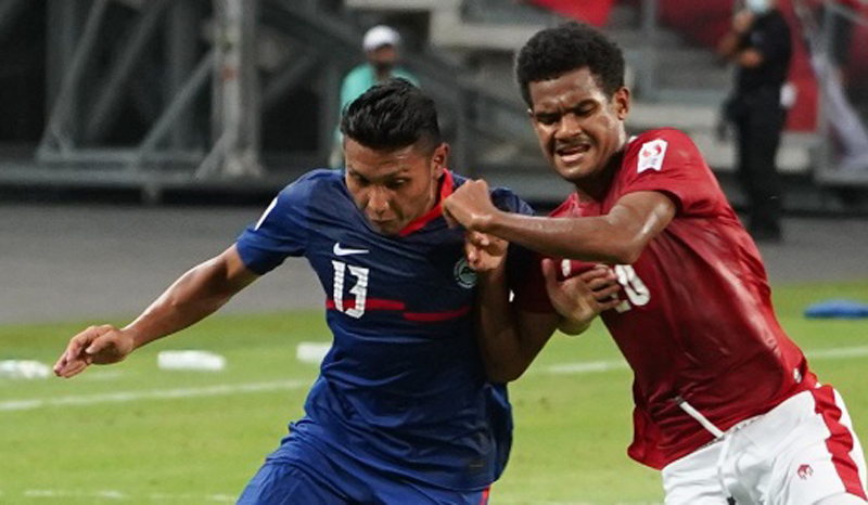 Indonesia Vs Singapura 3 Indonesia menang 4-2 atas Singapura pada leg kedua semifinal Piala AFF 2020, Sabtu (25/12/2021) malam WIB. Skuad Garuda melaju ke final usai unggul agregat 5-3. (Foto: AFF)