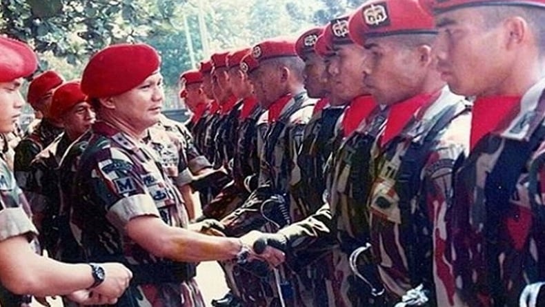 Prabowo Subianto saat menjabat Danjen Kopassus. (Foto: IG/Prabowo Subianto).