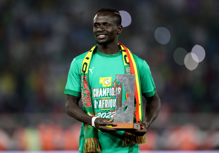 Penyerang Senegal, Sadio Mane terpilih sebagai pemain terbaik turnamen Piala Afrika 2021, Senin (7/2/2022). (Foto: REUTERS/Mohamed Abd El Ghany)