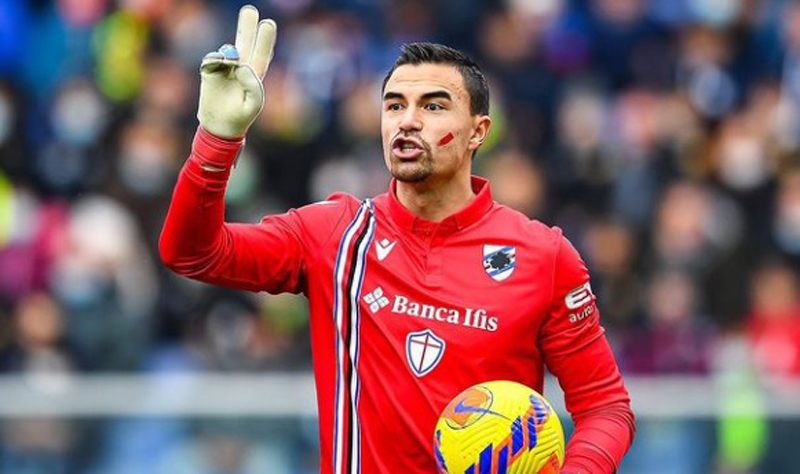 Kiper Sampdoria Emil Audero masuk radar Timnas Indonesia. Proses diskusi antara PSSI dan perwakilan pemain segera digelar. (Foto: Instagram/emil_audero)/