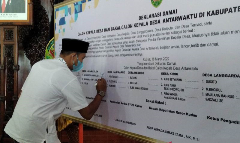 Polres Kudus Siagakan Ratusan Personel Amankan Pilkades Serentak di 7 Desa