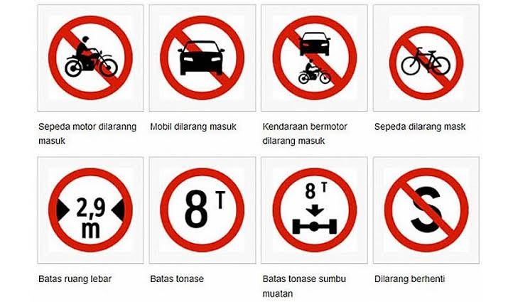 Jenis Rambu Rambu Lalu Lintas Beserta Artinya Perhatikan Ini Bila Tidak Ingin Kena Ditilang 