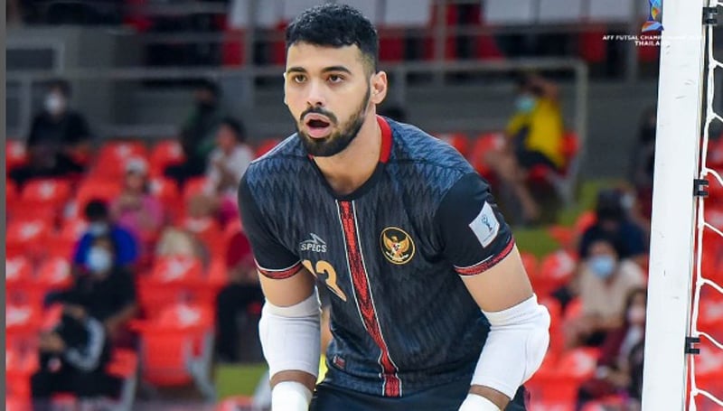 Nama Muhammad Albagir sedang menjadi buah bibir. Kiper Timnas Futsal Indonesia itu tampil apik hingga membuat pemain Thailand frustrasi. (Foto: Instagram/galeri.futsal)