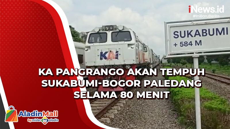 KA Pangrango Akan Tempuh Sukabumi-Bogor Paledang selama 80 Menit
