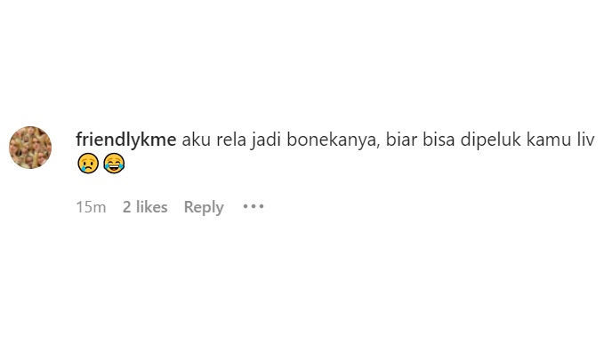Komentar lucu netizen pada postingan Livy Renata. (Foto: Instagram/tangkapan layar)