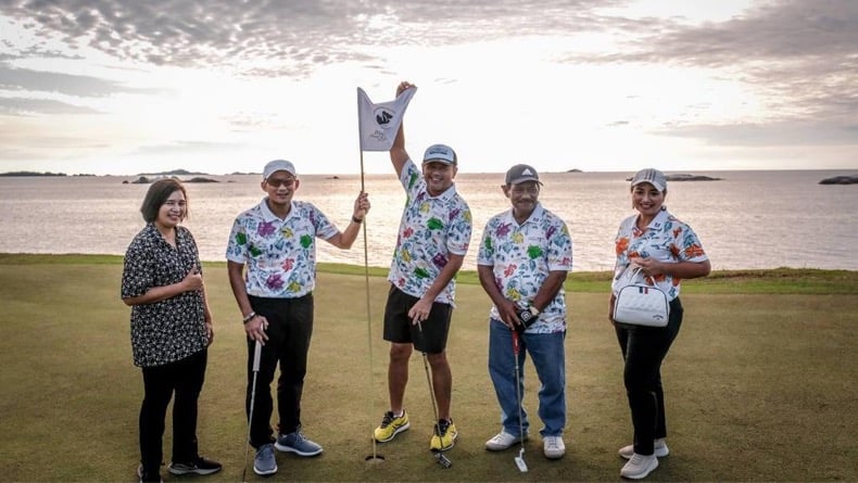 Menparekraf Sandiaga Uno Jajal Golf Di Belitung Berharap Ada Event Tahunan