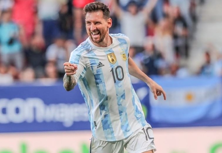 Striker Timnas Argentina, Lionel Messi. (Foto: Instagram/@afaseleccion)
