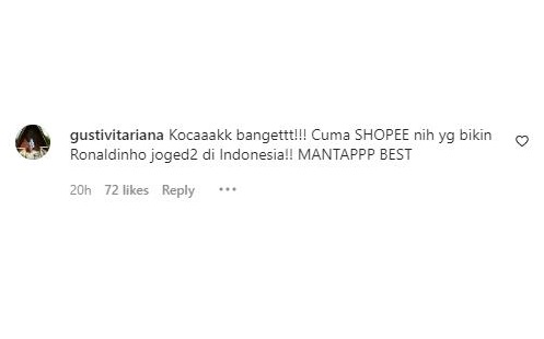 Komentar netizen di unggahan Instagram Ronaldinho. (Foto: tangkapan layar/Instagram)