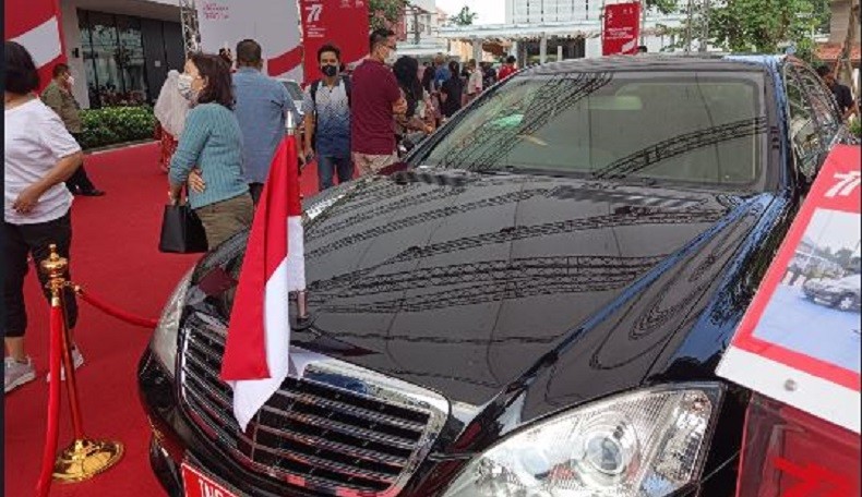 Mobil milik Presiden RI dipamerkan di Sarinah. (Foto MPI).