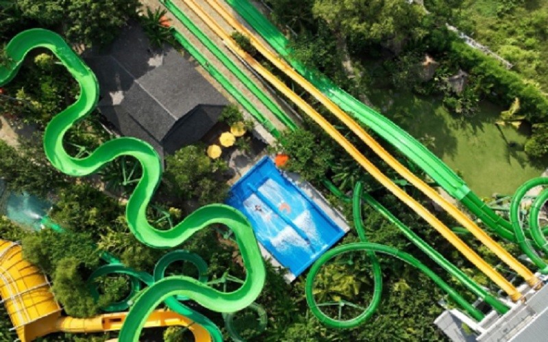 Waterpark Terbesar Di Indonesia Waterbom Bali salah satu yang terbaik di Asia dan dunia. (Foto: Instagram @waterbombali)