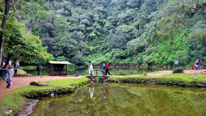 Asal usul telaga warna di Puncak, Bogor, danau cantik memiliki cerita unik. (Foto: Antara).