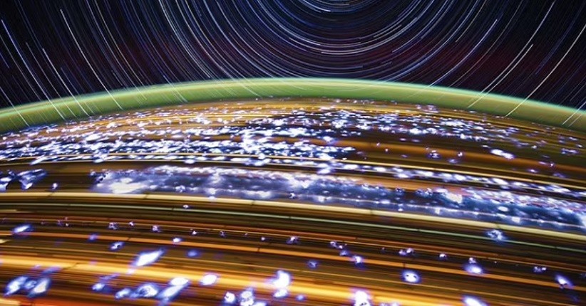 Astronot Abadikan Jejak Bintang