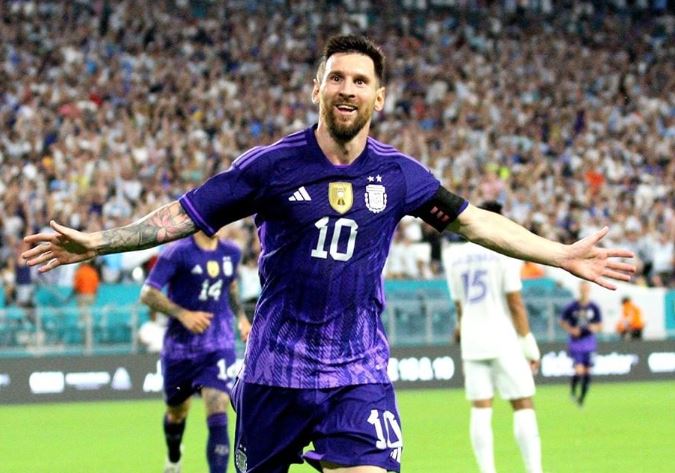 Striker Timnas Argentina, Lionel Messi. (Foto: REUTERS)