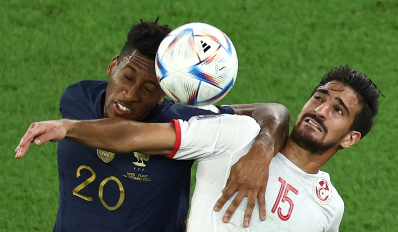 Timnas Prancis bermain imbang 0-0 melawan Tunisia pada babak pertama matchday terakhir Grup D Piala Dunia 2022 di Education City Stadium (Foto: REUTERS)