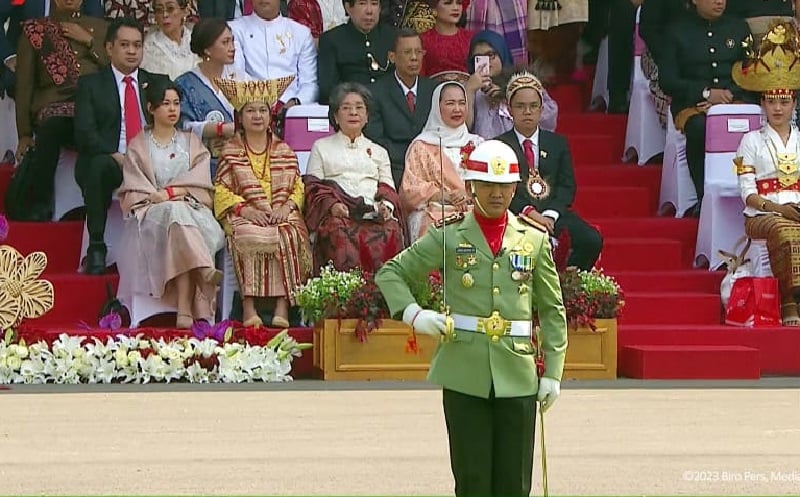 Kolonel Arm Joko Setiyo Kurniawan didapuk sebagai Komandan Upacara Peringatan Detik-Detik Proklamasi 17 Agustus di Istana Negara, Jakarta, Kamis (17/8/2023). (Foto: Istimewa)