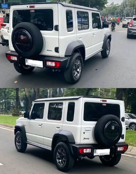 Suzuki Jimny 5 intu wara-wari di Jakarta diduga diboyong importir umum. (Foto: Instagram/Indcarstuff)