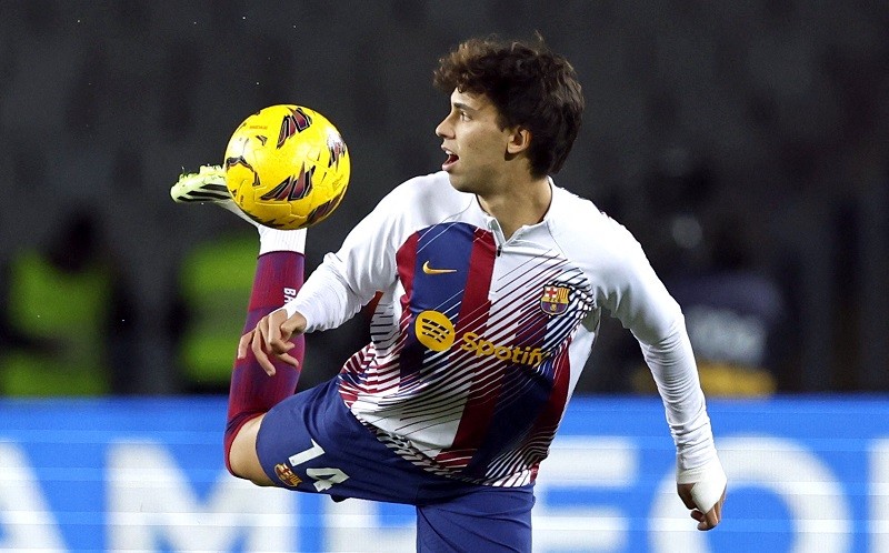 Joao Felix merasa bahagia di Barcelona. (Foto: REUTERS)