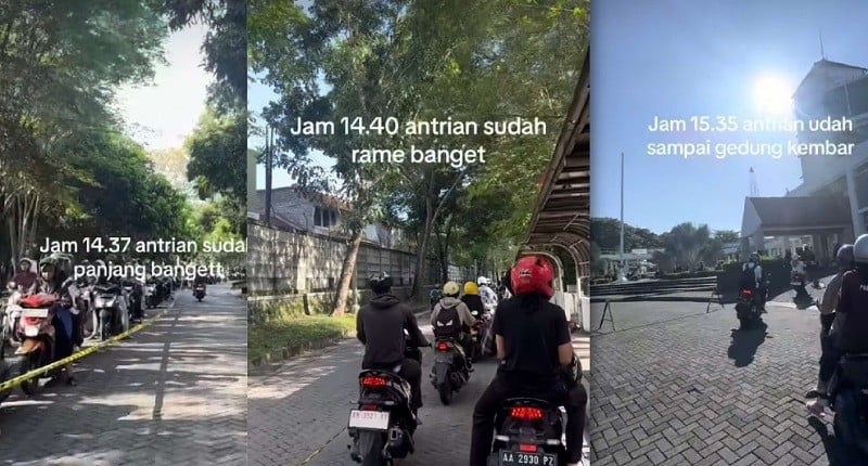 Viral, Mahasiswa Antre Panjang untuk Drive Thru Takjil Gratis, Netizen: Terakhir Pas Sampai Sudah Buka!