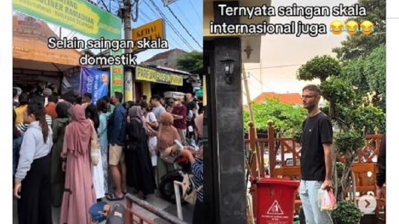 Viral Bule Tepergok Berburu Takjil di Bali, Netizen: Saingan Skala Internasional