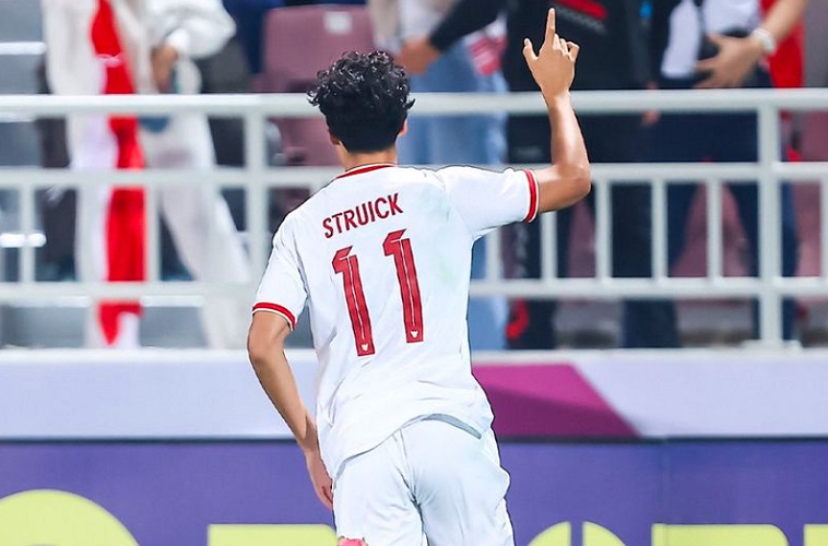 Striker TImnas Indonesia U-23 Rafael Struick. (Foto: AFC)