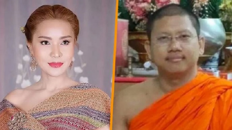 Politisi Thailand Prapaporn Choeiwadkoh (45) yang dipergoki suami selingkuh dengan putra angkatnya Phra Maha (24) yang juga biksu. (Foto: Weibo via SCMP)