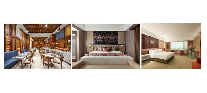 Kiri ke Kanan: Restoran Ken Dedes di The Alana Malang, Deluxe Room di The Alana Malioboro, dan Suite Room di The Alana Yogyakarta. (Foto: dok Archipelago)