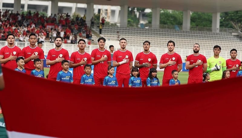 Ada delapan pemain naturalisasi dalam starting line up Timnas Indonesia vs Irak pada matchday 5 putaran kedua Kualifikasi Piala Dunia 2026 zona Asia di SUGBK, Kamis (6/6/2024). (Foto: Instagram @s.pattynama)