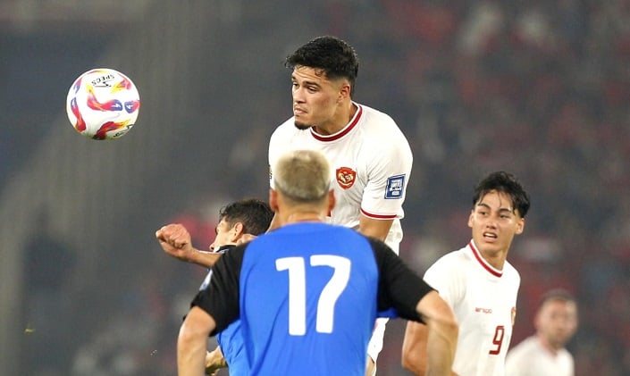 Ranking FIFA Timnas Indonesia melesat usai menghajar Filipina 2-0 pada mathcday pamungkas Grup F Kualifikasi Piala Dunia 2026 Zona Asia (Foto: MPI/Aldhi Chandra)