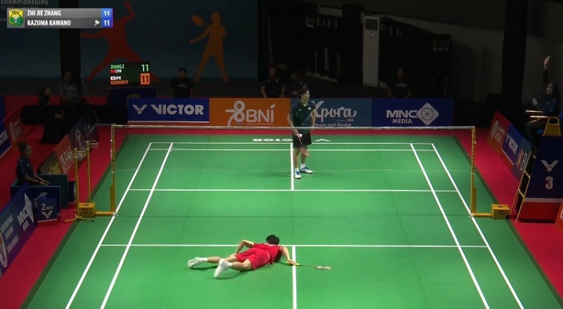 Kronologi meninggalnya tunggal putra China, Zhang Zhi Jie menarik diulas (Foto: X/@BadmintonJust)