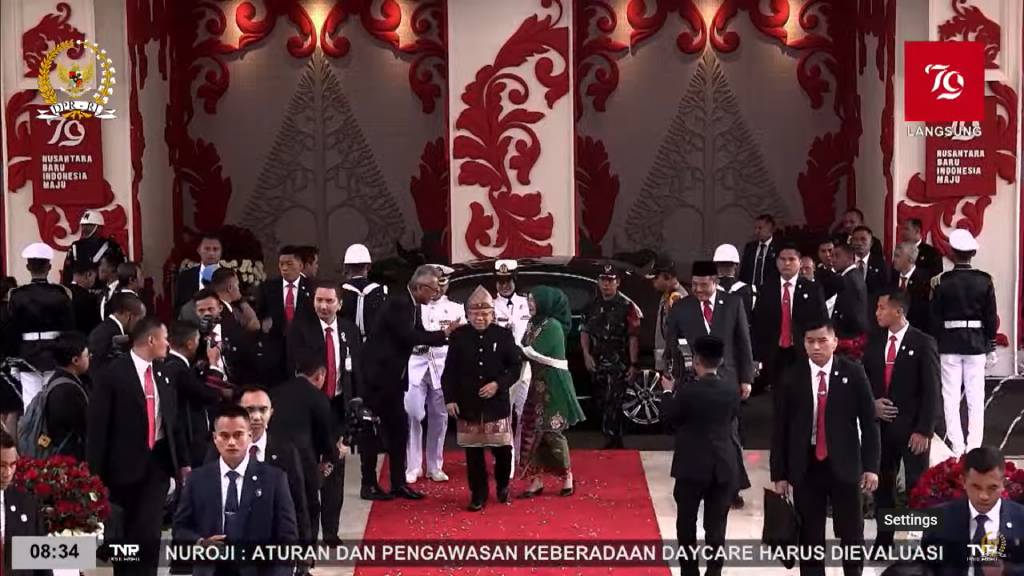 Tampilan Wakil Presiden di Sidang Tahunan MPR 2024