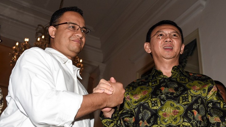 Anies Baswedan dan Basuki Tjahaja Purnama (Ahok) (foto: Antara)