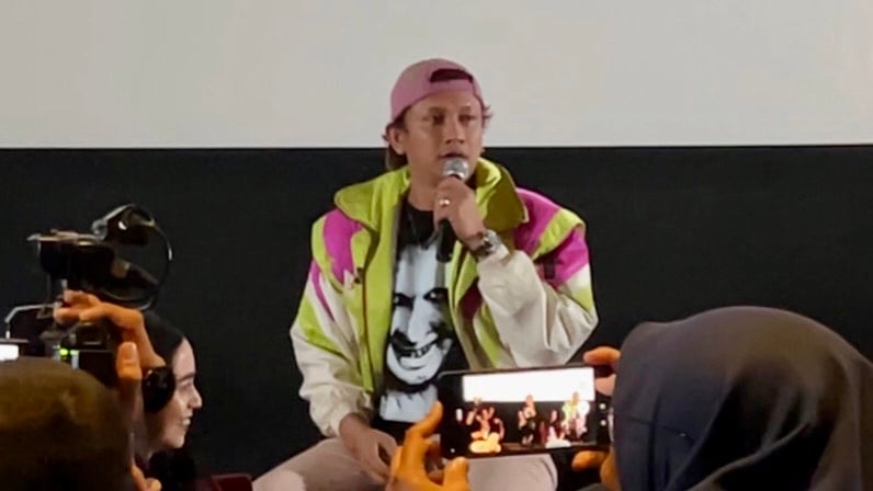 Erick Estrada alami kejadian horor saat syuting film Lembayung. (Foto: Annastasya Rizqa)