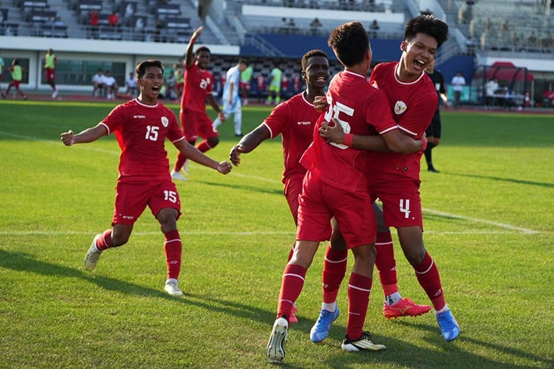 Publik Malaysia heboh Timnas Indonesia U-20 mempermalukan Argentina 2-1 pada ajang Seoul Earth On Us Cup 2024. (Foto: PSSI)