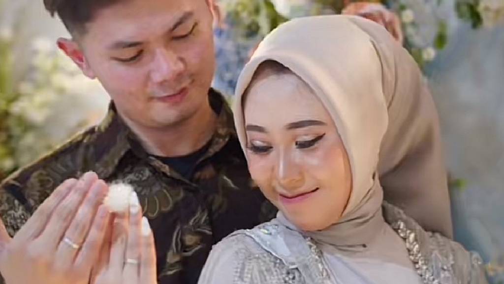 Nessa dan suaminya yang sedang viral di medsos