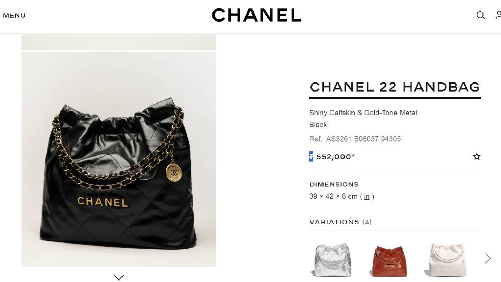 Tas Chanel 22 Handbag