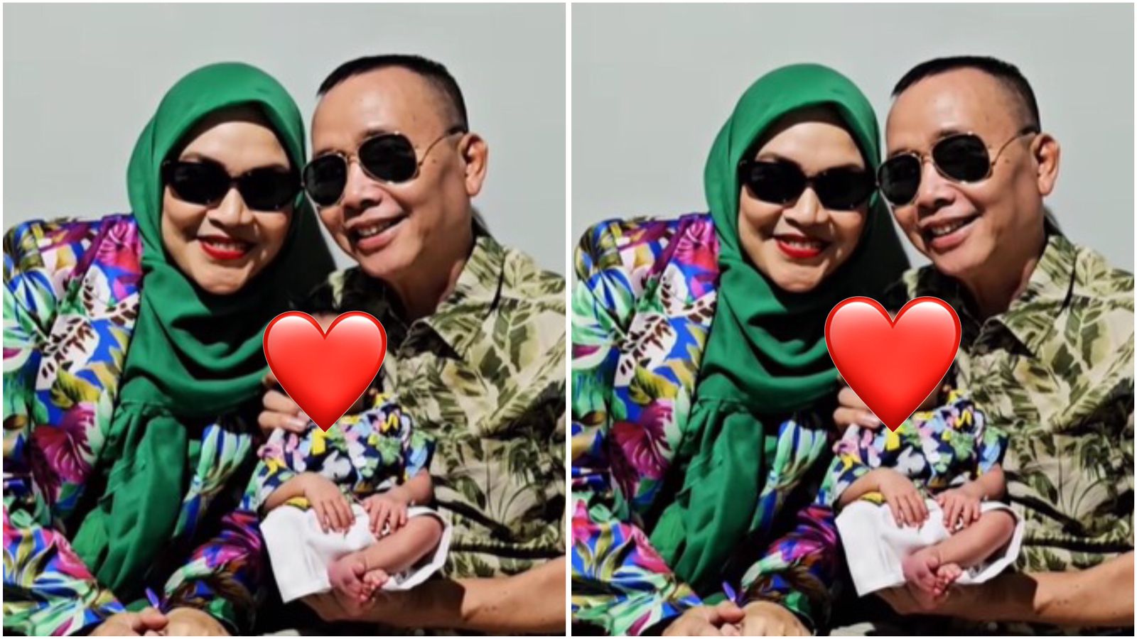 Umi Kalsum dan cucunya yang telah meninggal dunia