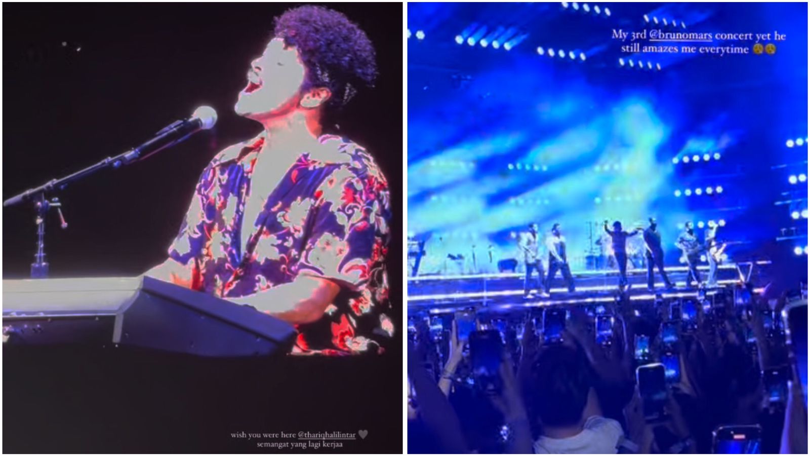 Curahan hati Aaliyah Massaid tak ditemani Thariq Halilintar nonton konser Bruno Mars di Jakarta. (Foto: Instagram)